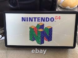 N64 Nintendo 64 Fiber Optic Display Sign Rare Read