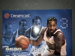 NBA 2K1 Poster Sega Dreamcast Promo Store Display Sign Iverson AUTHENTIC VINTAGE