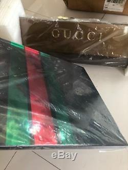 NEW GUCCI Retail Store Display Acrylic Base with Cubes & Wooden SPELL OUT Sign