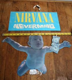 NIRVANA NEVERMIND Original 1991 Die Cut hanging mobile Store Display record sign