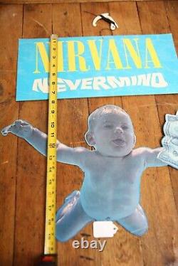 NIRVANA NEVERMIND Original 1991 Die Cut hanging mobile Store Display record sign