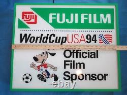 NOS FUJI FILM Light Up Sign World Cup Soccer 1994 Size 25 X 21 Inch