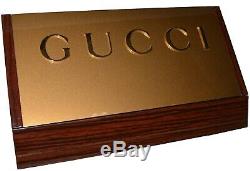 NWT GUCCI COUNTER BACKBOARD STORE DISPLAY SIGN NEW 12.50 x 4.50