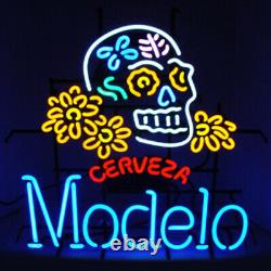 Neon Signs Gift Modelo Cerveza Beer Bar Pub Party Store Room Wall Display 24X20
