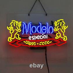 Neon Signs Gift Modelo Especial Beer Bar Pub Store Party Room Wall Display 19x15