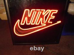 Neon Tube Nike Store Display Sign USA Made Electriglass 18-3/4 X 18-3/4