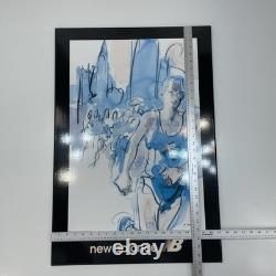 New Balance Shoes Store Display Sign Print Signed Petit 1994 Large Size 31x21