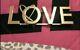 New VERY RARE Victoria's Secret Prop Display LOVE PINK Gold Sign Room Decor