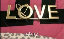 New VERY RARE Victoria's Secret Prop Display LOVE PINK Gold Sign Room Decor