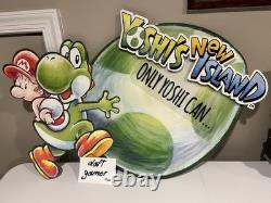 New Yoshis Island Store Display Sign 3DS Rare Retail Promo Official Nintendo