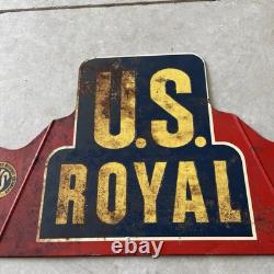 Nice Vintage US Royal Tire Store Display Sign 1940s