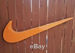 Nike Big Orange Check Hanging Advertising Sign 48 inches Plastic Foam
