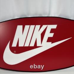 Nike Check Mark Logo Display Sign Shoe Store Molded Plastic Red Oval 42X18