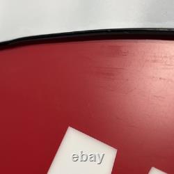 Nike Check Mark Logo Display Sign Shoe Store Molded Plastic Red Oval 42X18