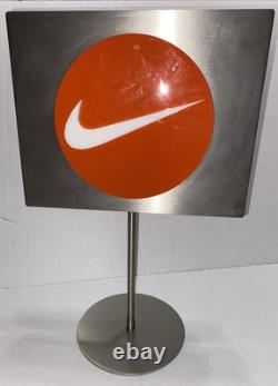 Nike Double Sided Metal Store Sign Shelf Display Sneaker Advertisement 15x10 VTG