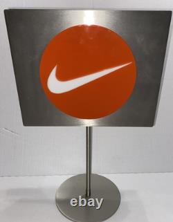 Nike Double Sided Metal Store Sign Shelf Display Sneaker Advertisement 15x10 VTG