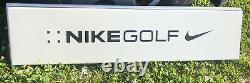 Nike Golf Store Display Metal Sign Advertising White Black Swoosh Logo Advertise
