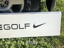 Nike Golf Store Display Metal Sign Advertising White Black Swoosh Man Cave