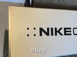 Nike Golf Store Display Metal Sign White Black Swoosh Symbol Great For Room