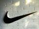 Nike Logo Sign 33 Display Store Swoosh Advertising Black Wall Hanging Plastic