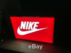 Nike Logo Sign Light Box Light Display Store Swoosh Advertising Red
