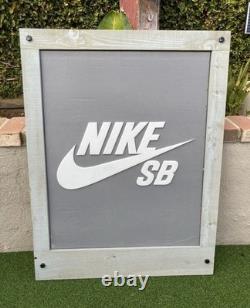 Nike Sb Sample Dunk Promo Store Display Promotional Display Wooden Sign