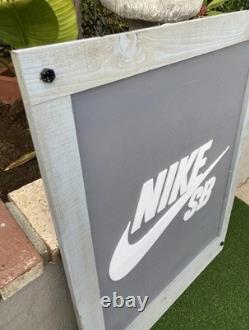 Nike Sb Sample Dunk Promo Store Display Promotional Display Wooden Sign