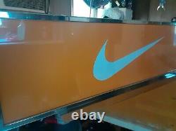 Nike Store Display sign Large Vtg Vintage Y2k 2000s Metal Advertisement