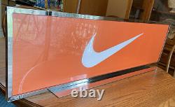 Nike Store Display sign Large Vtg Vintage Y2k 2000s Metal Advertisement