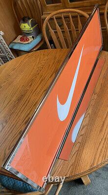 Nike Store Display sign Large Vtg Vintage Y2k 2000s Metal Advertisement