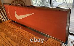 Nike Store Display sign Large Vtg Vintage Y2k 2000s Metal Advertisement