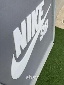 Nike Swoosh SB Dunks Shoes Heavy Large Store Display Sign Wood Plastic Shoe