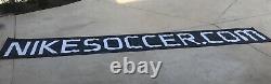 Nike Swoosh Soccer Banner Poster Ad Sign Display 3 X 10 Just Do It RARE Huge