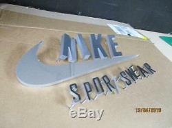 Nike Swoosh Store Display 12 Shoe Advertising Sign with NIKE SPORTSWEAR LETTERS
