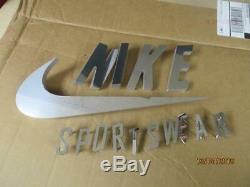 Nike Swoosh Store Display 12 Shoe Advertising Sign with NIKE SPORTSWEAR LETTERS