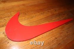 Nike Vintage 90's Red Swoosh Store Display Wooden Sign