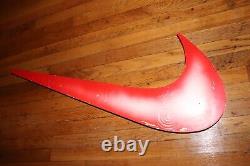 Nike Vintage 90's Red Swoosh Store Display Wooden Sign