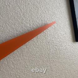 Nike store display swoosh sign orange 34.5 long RARE