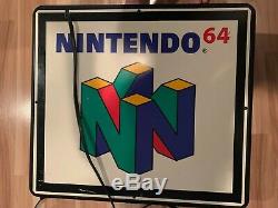 Nintendo 64 Fiber Optic Sign (From Babbages Very Rare)