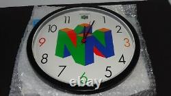 Nintendo 64 N64 1999 Clock Promo Store Display Sign NEW IN BOX N64M03NC