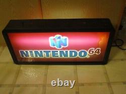 Nintendo 64 N64 / Game Boy Color System Promotional Store Display Light Up Sign