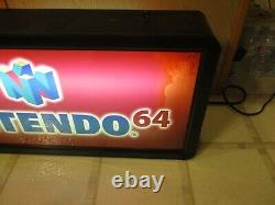 Nintendo 64 N64 / Game Boy Color System Promotional Store Display Light Up Sign