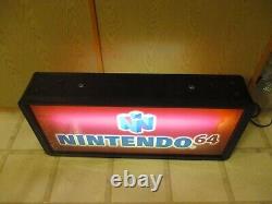 Nintendo 64 N64 / Game Boy Color System Promotional Store Display Light Up Sign