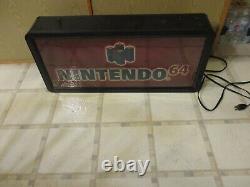 Nintendo 64 N64 / Game Boy Color System Promotional Store Display Light Up Sign