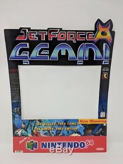 Nintendo 64 N64 Jet Force Gemini RARE Store Display Sign Promo Promotional VTG
