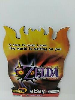 Nintendo 64 N64 Zelda Majora's Mask Store Display Sign Standee Promo VTG