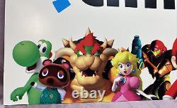 Nintendo Amiibo PROMO Display Store Sign Zelda Mario Bros Yoshi Toad Kong RARE