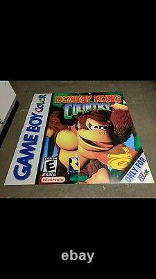 Nintendo Donkey Kong Country Store Sign PROMO Display GIANT POSTER