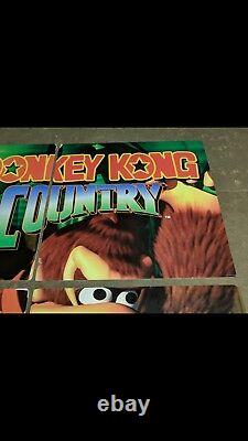 Nintendo Donkey Kong Country Store Sign PROMO Display GIANT POSTER