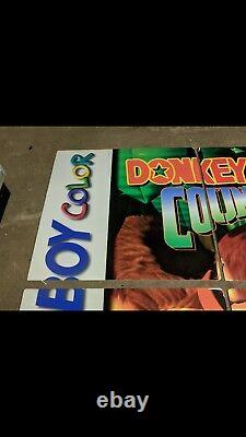 Nintendo Donkey Kong Country Store Sign PROMO Display GIANT POSTER